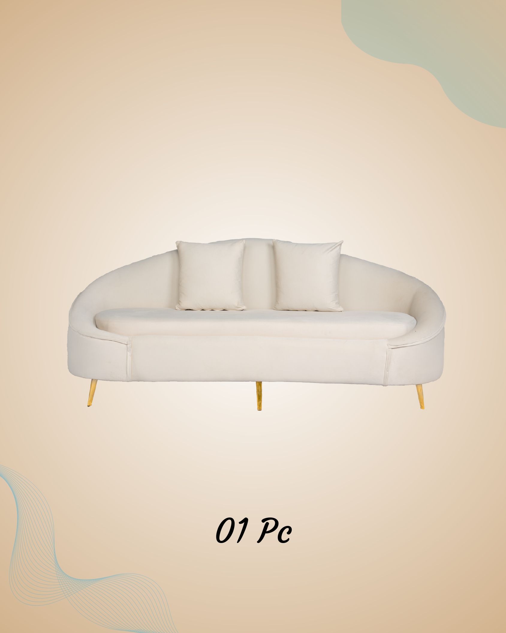 Phagun Decor Co - White Couple Sofa